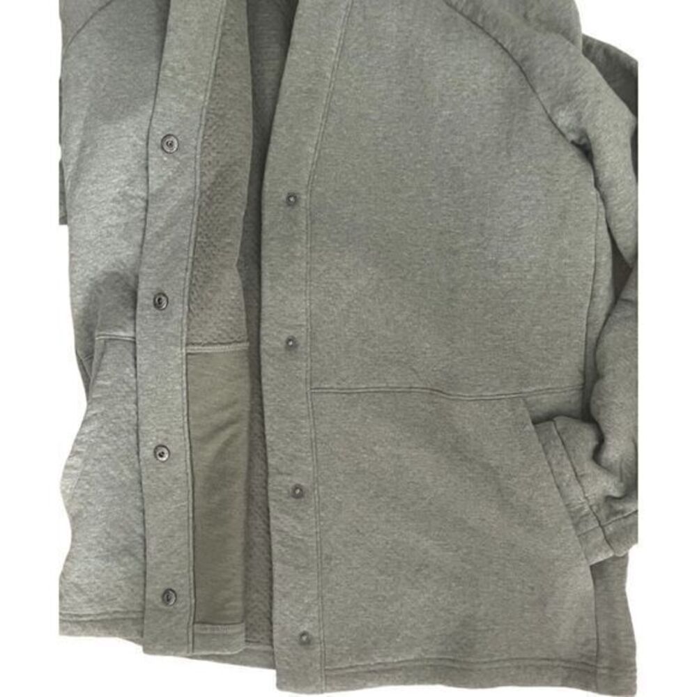 Lunya Lahgo Restore Double Faced Cardigan Sweatshirt Pima Cotton Large Green‎ - Picture 3 of 10